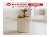 Стол Kenner LD1000 / белый/керамика гранит золотой глянец IRISH GOLD