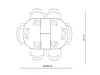 Стол Kenner DO1200 / белый/керамика белая TOP ALPINE WHITE (кругл ноги)