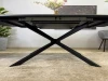 Стол Kenner BR1400 / черный/керамика ITALIAN MIDDLE GRAY глянец