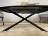 Стол Kenner BR1200 / черный/керамика ITALIAN MIDDLE GRAY глянец