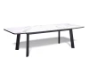 Стол Kenner AA1400 / черный/керамика белая TOP ALPINE WHITE