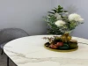 Стол Kenner DO1100 / черный/керамика белая TOP ALPINE WHITE