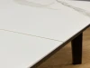 Стол Kenner AK1200 / черный/керамика белая TOP ALPINE WHITE