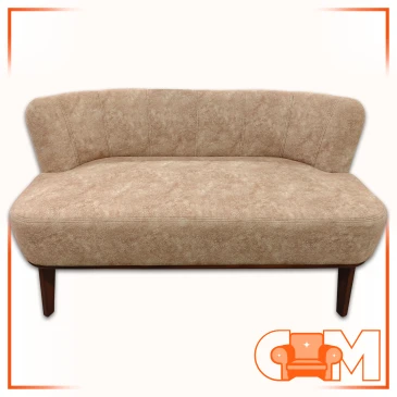 Диван "Жирон"  (2-х) (CORTEX BEIGE, CORTEX BEIGE орех лак)