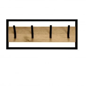 Вешалка навесная М154 / Делано/черный матовый