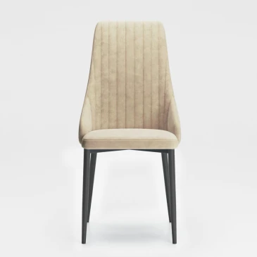 Стул "Аника" / ткань бренди 37 (beige)/каркас черный