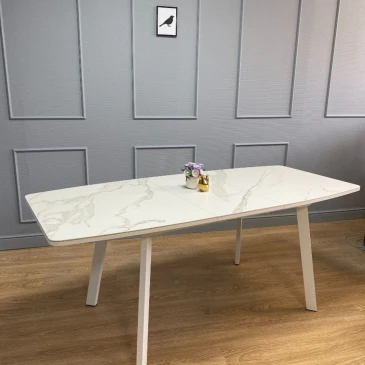 Стол Kenner AK1400 / белый/керамика белая TOP ALPINE WHITE