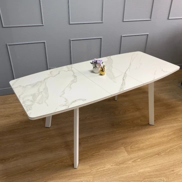 Стол Kenner AK1400 / белый/керамика белая TOP ALPINE WHITE