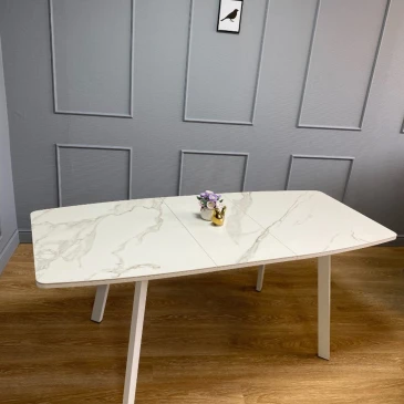 Стол Kenner AK1400 / белый/керамика белая TOP ALPINE WHITE