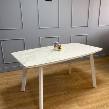 Стол Kenner AK1400 / белый/керамика белая TOP ALPINE WHITE