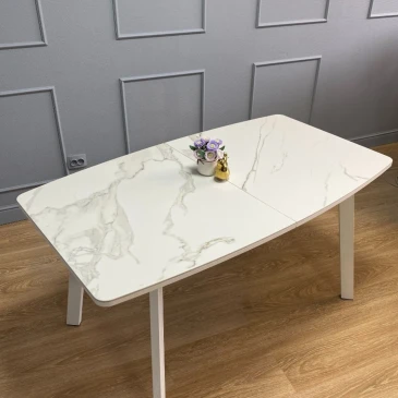 Стол Kenner AK1400 / белый/керамика белая TOP ALPINE WHITE