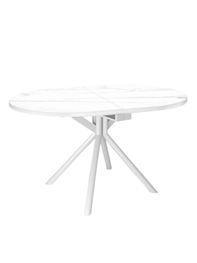 Стол Kenner DO1300 / белый/керамика белая TOP ALPINE WHITE (кругл ноги)
