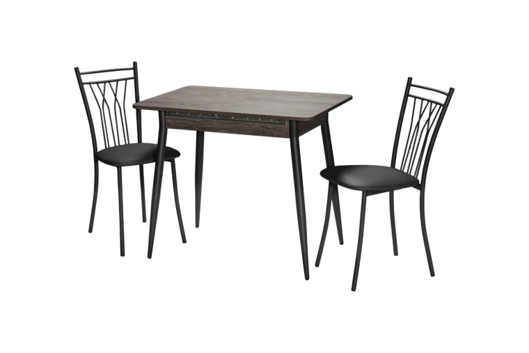 Стул Премьер / каркас Графит/кожзам Тёмно-серый