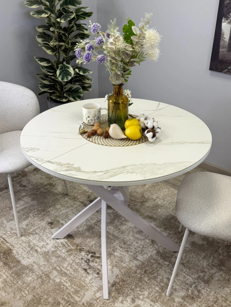Стол Kenner R1000s / белый/керамика белая TOP ALPINE WHITE