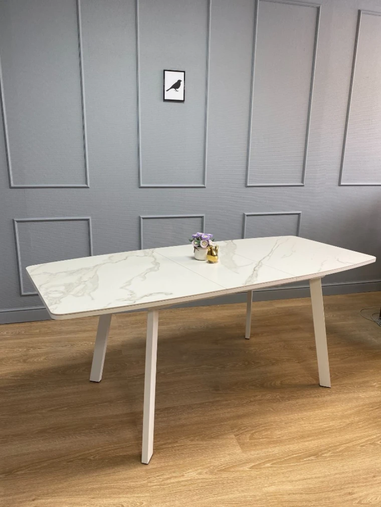 Стол Kenner AK1400 / белый/керамика белая TOP ALPINE WHITE