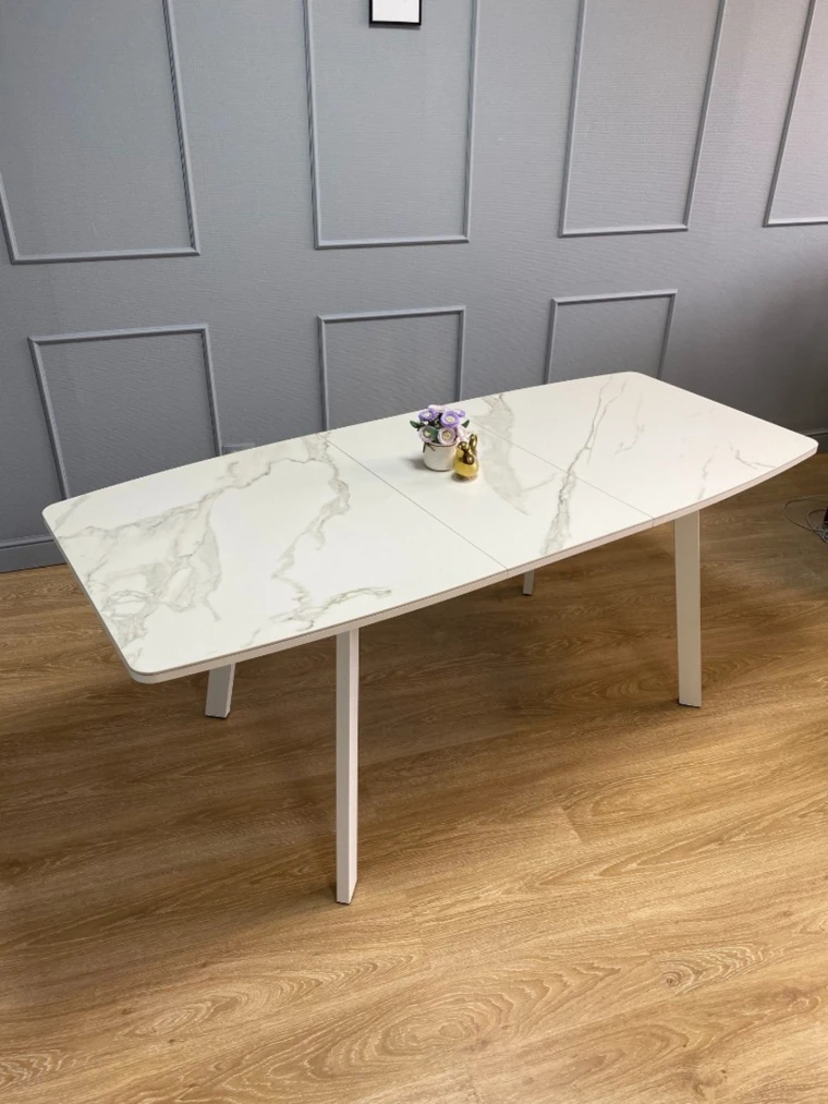 Стол Kenner AK1400 / белый/керамика белая TOP ALPINE WHITE