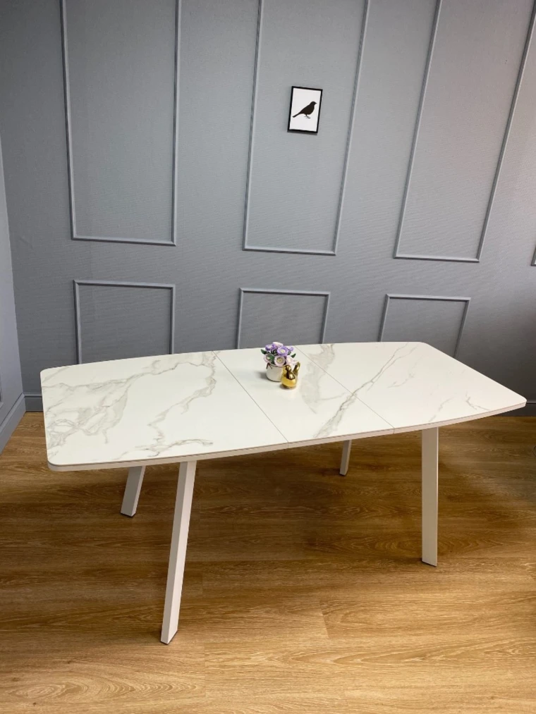 Стол Kenner AK1400 / белый/керамика белая TOP ALPINE WHITE