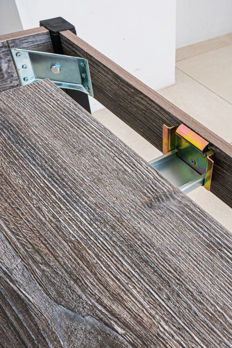 Стол М88 Портланд / Сосна Пасадена/опоры черный матовый