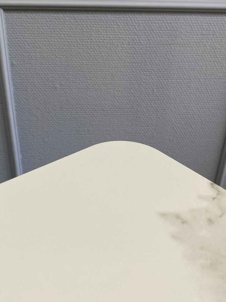 Стол Kenner AK1200 / черный/керамика белая TOP ALPINE WHITE