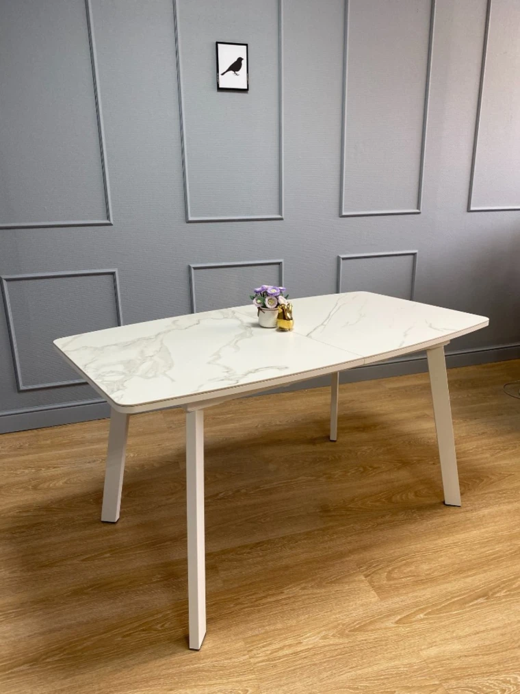 Стол Kenner AK1400 / белый/керамика белая TOP ALPINE WHITE