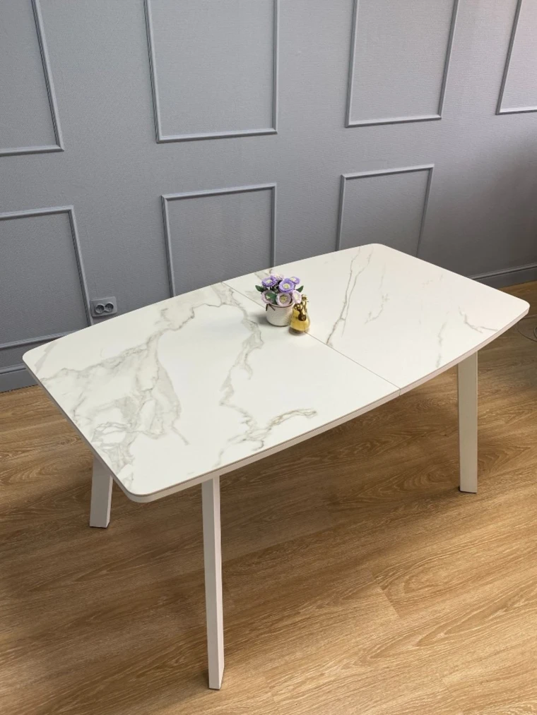 Стол Kenner AK1400 / белый/керамика белая TOP ALPINE WHITE
