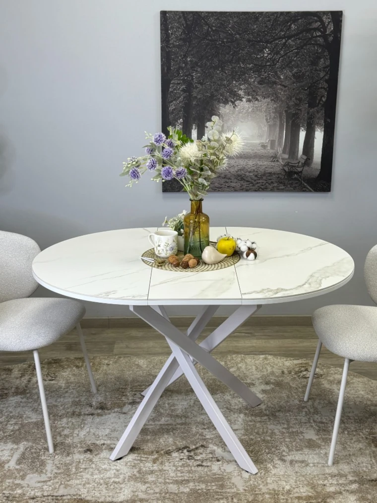Стол Kenner R1000s / белый/керамика белая TOP ALPINE WHITE