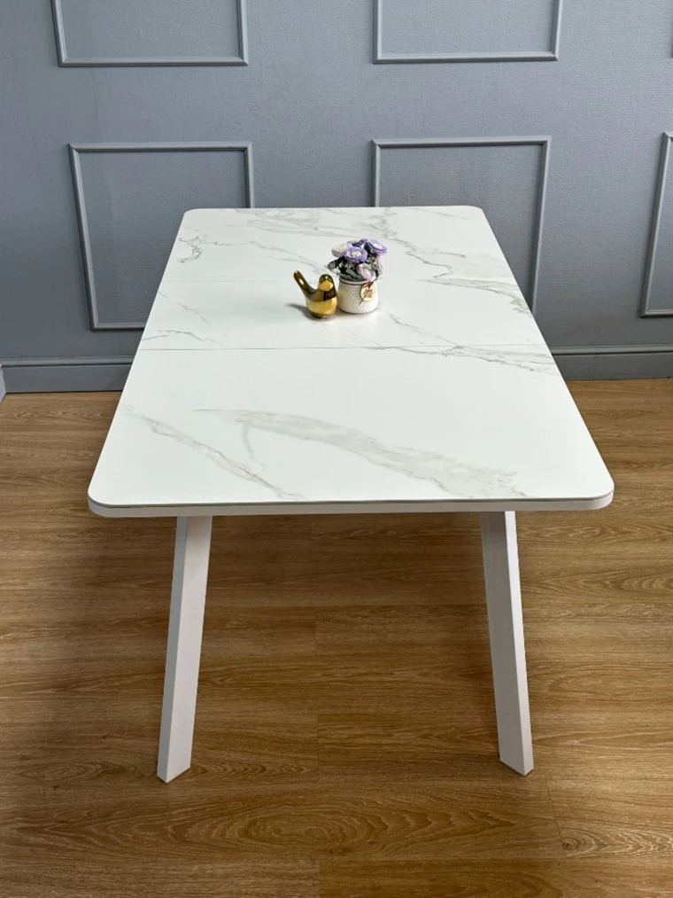 Стол Kenner AK1200 / белый/керамика белая TOP ALPINE WHITE